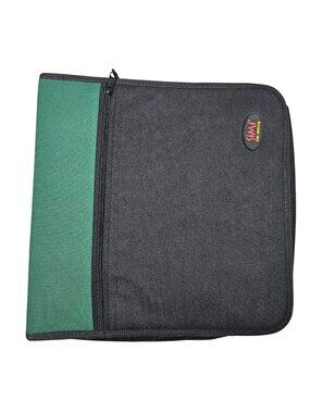 Simi CD Mate 224-Disc CD/DVD/Game Holder Storage Carry Case - Black / Green